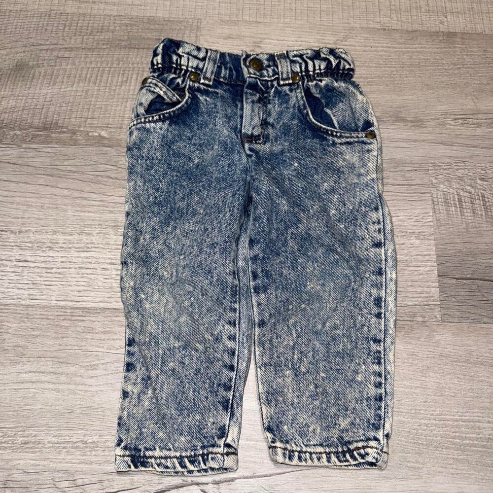 Vintage 1990s silvertab acid wash little levi’s denim jeans size 2T